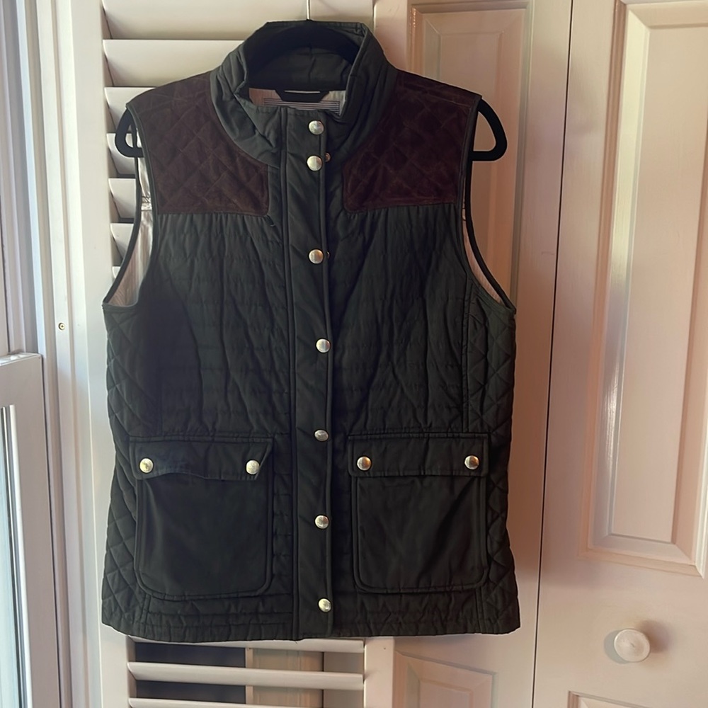 Vineyard Vines Green Quilted Hunting Vest